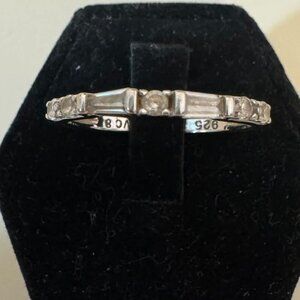 Nataliya V Collister NVC 925 Sterling Silver Ring Size 8 Minimalist Band